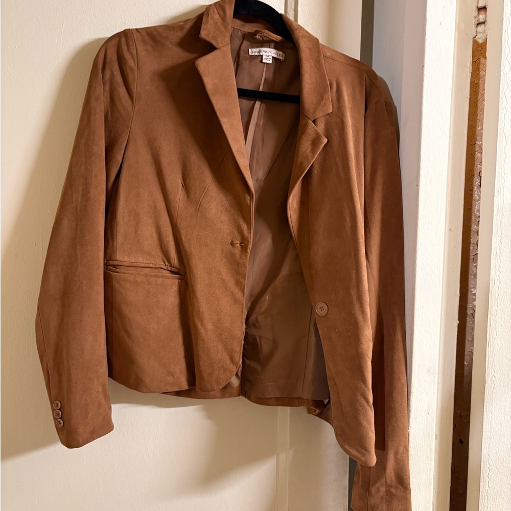Tan Suede Women's Blazer